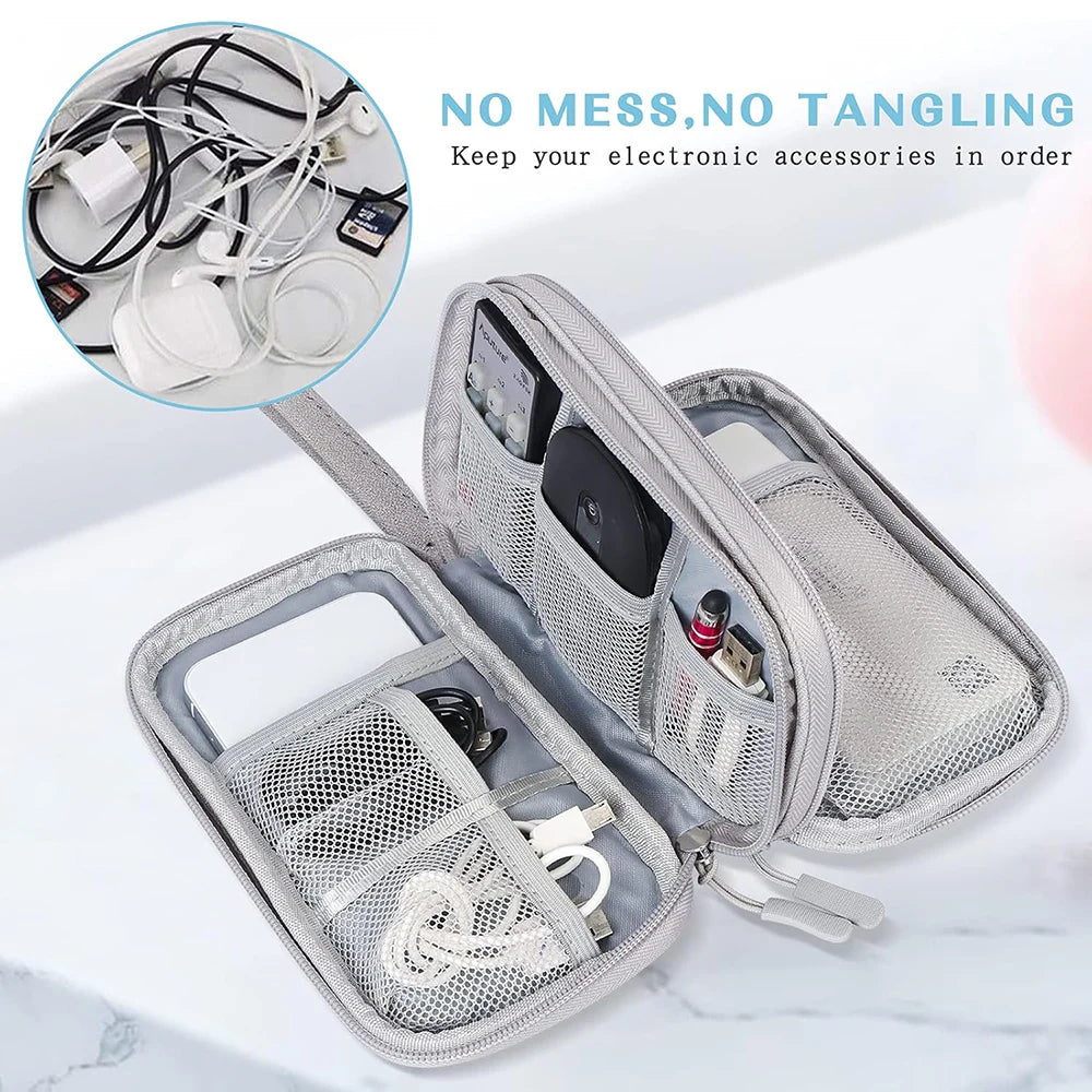 Bolsa impermeable organizadora para cables y accesorios