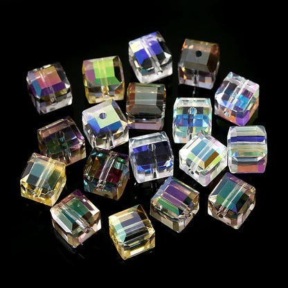 Cuentas de cristal AB para pulseras, pendientes y collares DIY