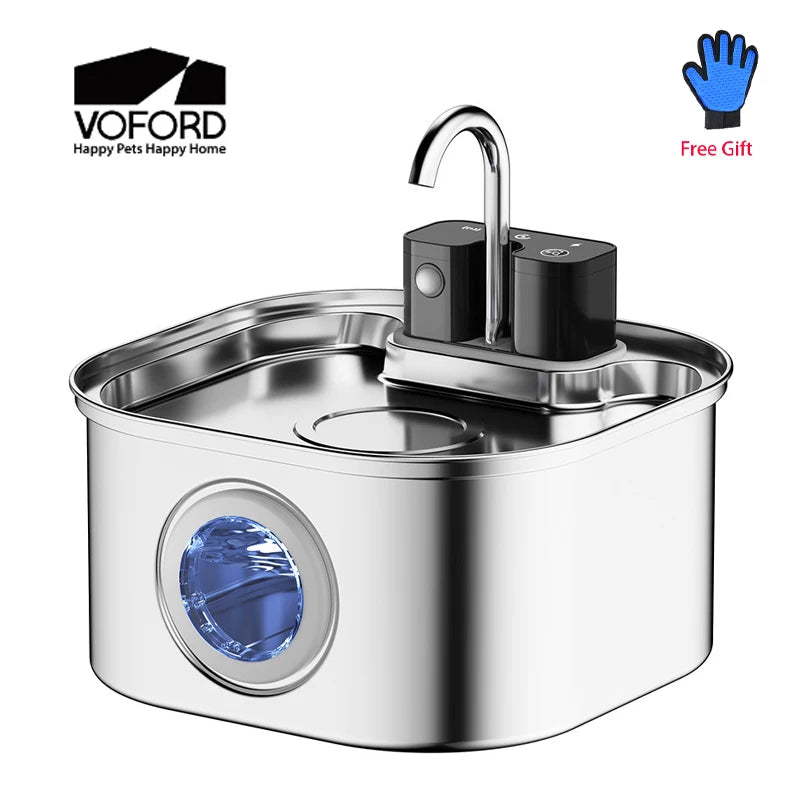 VOFORD 3.2L Wireless Cat Water Fountain Auto Sensor Drinking Fountain For Cats Dogs Drinker Pet Water Dispenser Accessories