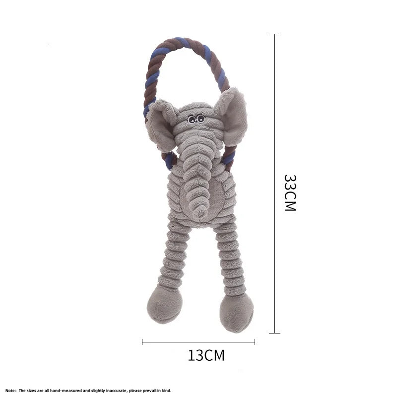 Juguete de peluche resistente con sonido para perros y cachorros