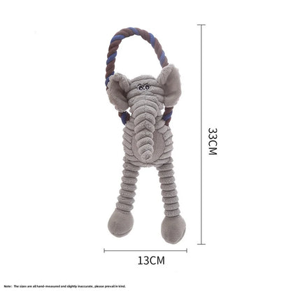 Juguete de peluche resistente con sonido para perros y cachorros