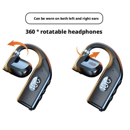 Auriculares inalámbricos K80 OWS con micrófono, graves y pantalla digital