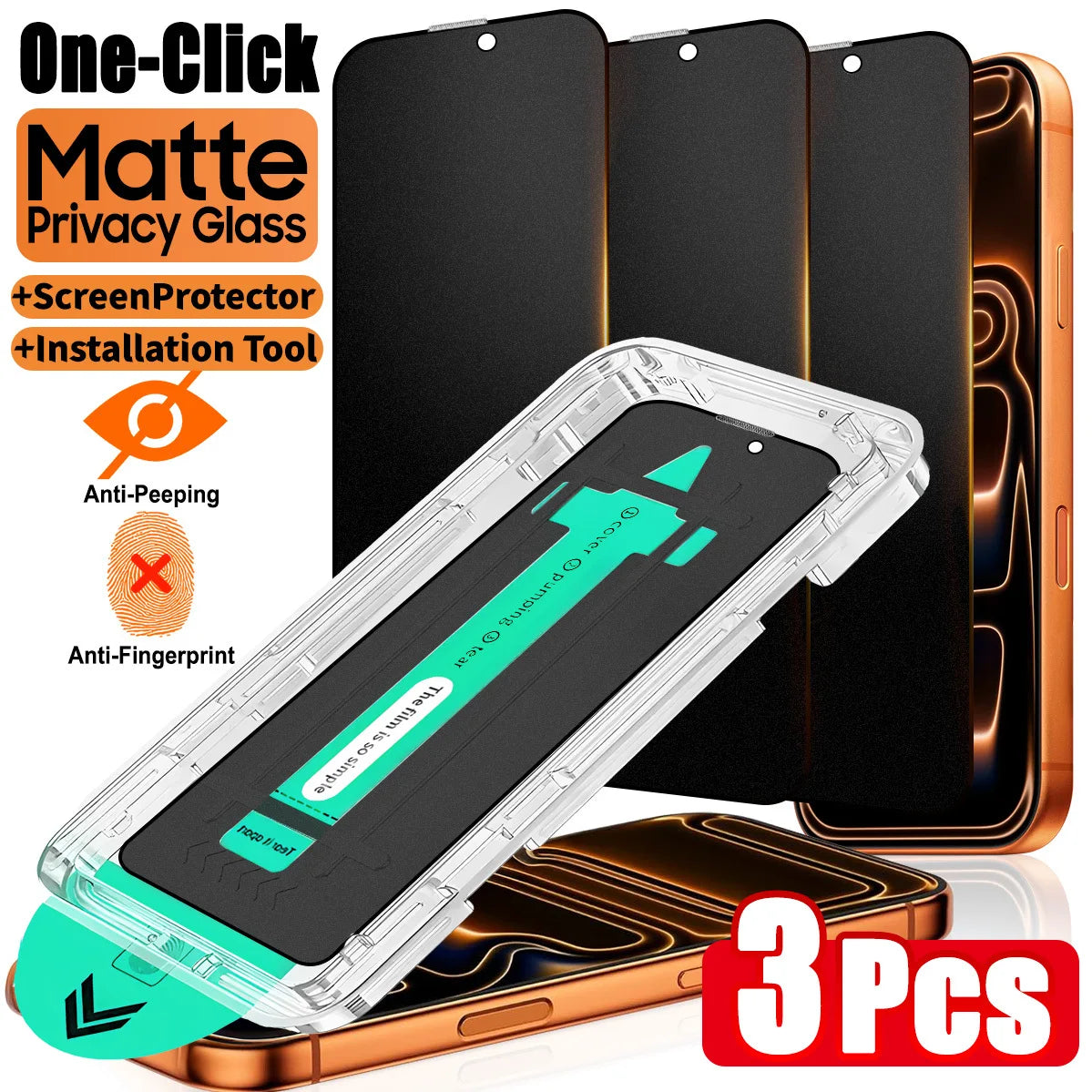 Protector de pantalla mate de privacidad para iPhone