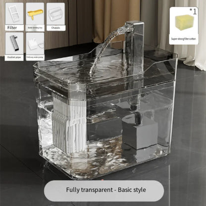 Fuente automática de agua para gatos y perros pequeños – 1,5 L con filtro y conexión USB