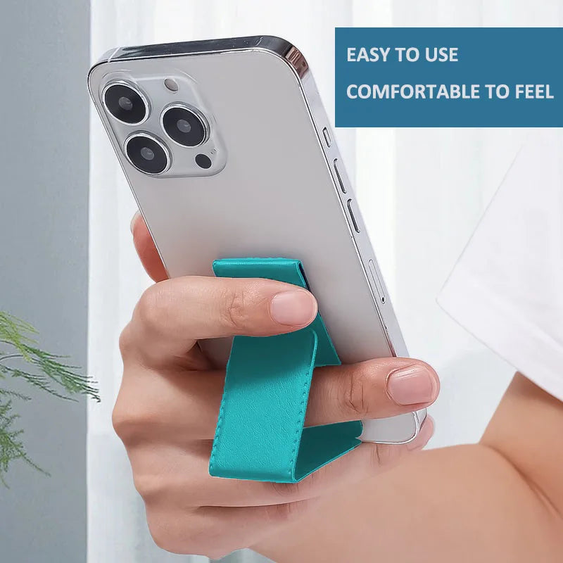 Soporte plegable adhesivo para móvil con anillo