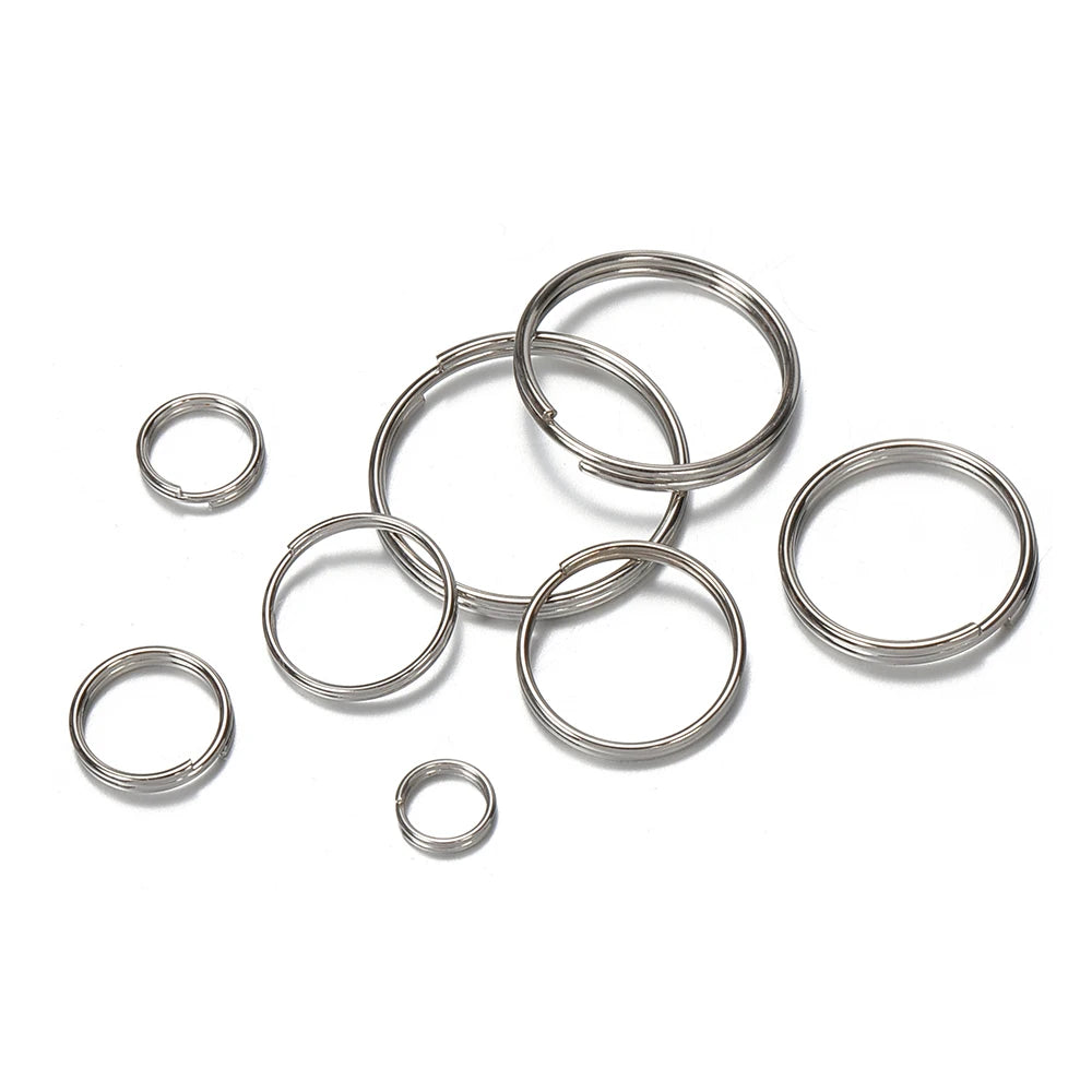 50 uds conector para llavero para DIY hacer llaveros Findings