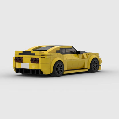 Coche deportivo Camaro MOC con bloques de construcción