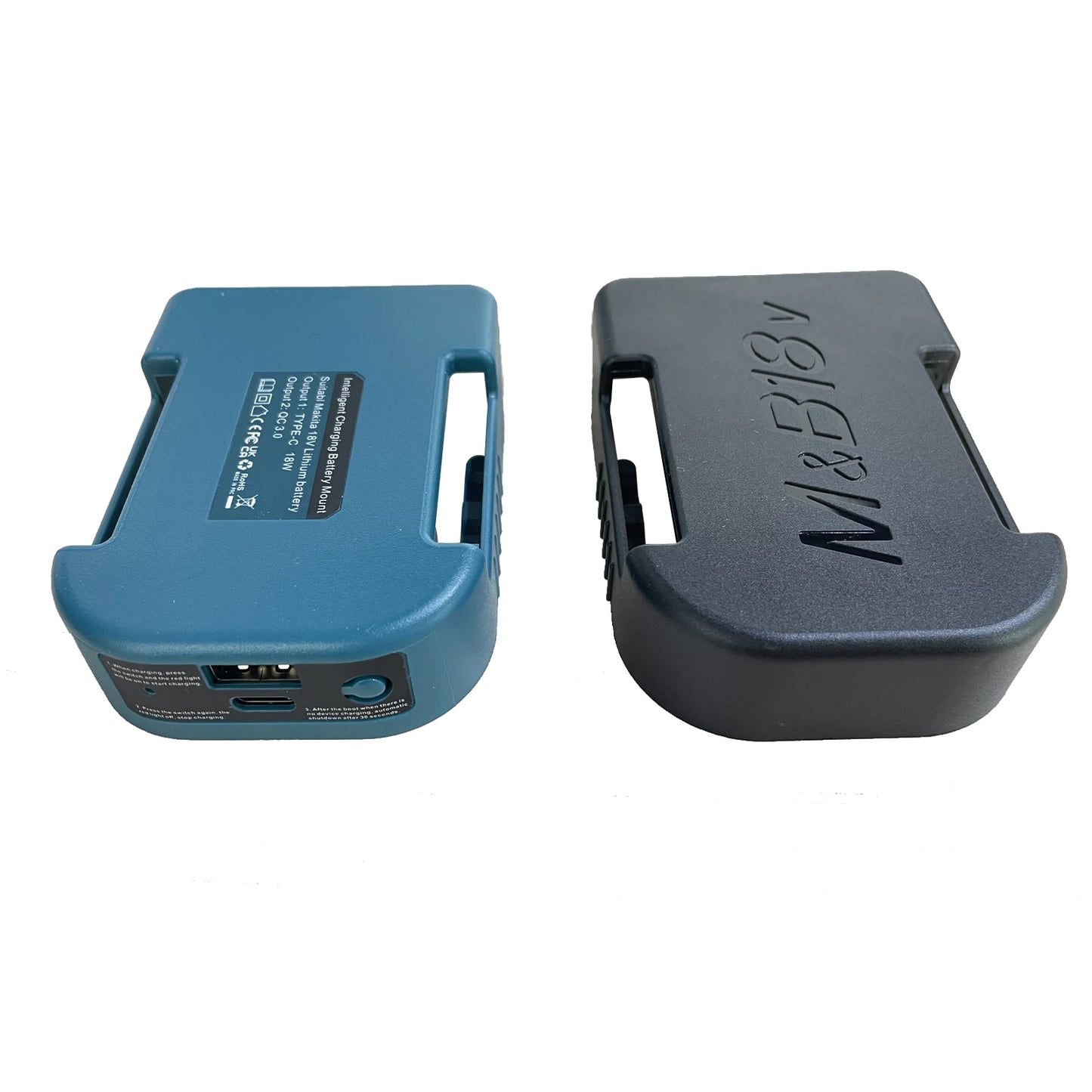 Soporte adaptador USB y USB-C para baterías Makita 18V/40V