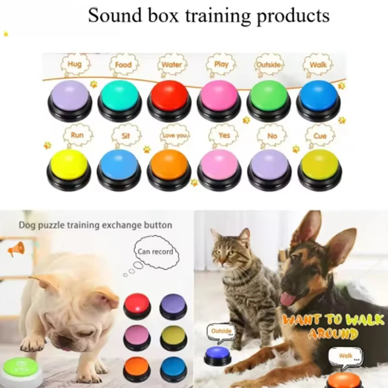 Botones grabadores de voz para entrenamiento de perros