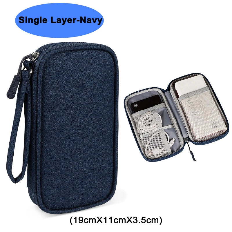 Bolsa impermeable organizadora para cables y accesorios