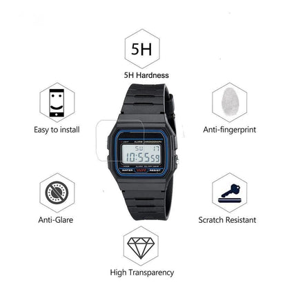 Pack de protectores antiimpacto para reloj clásico F91W