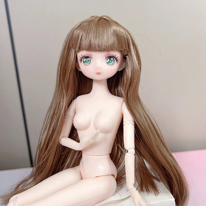 Muñeca estilo anime de 30 cm, escala 1/6, 11 articulaciones móviles, muñeca para vestir DIY,