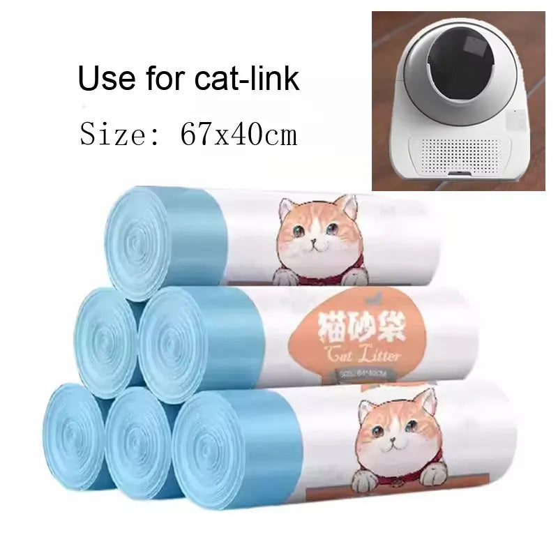 Bolsas gruesas con cordón para arenero inteligente de gato