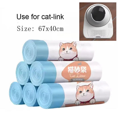 Bolsas gruesas con cordón para arenero inteligente de gato