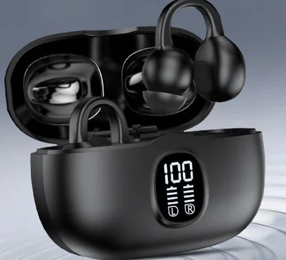 Auriculares inalámbricos K80 OWS con micrófono, graves y pantalla digital