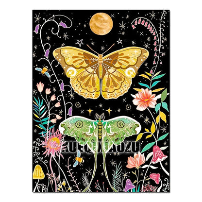 Kit de pintura con diamantes 5D de mariposa para principiantes