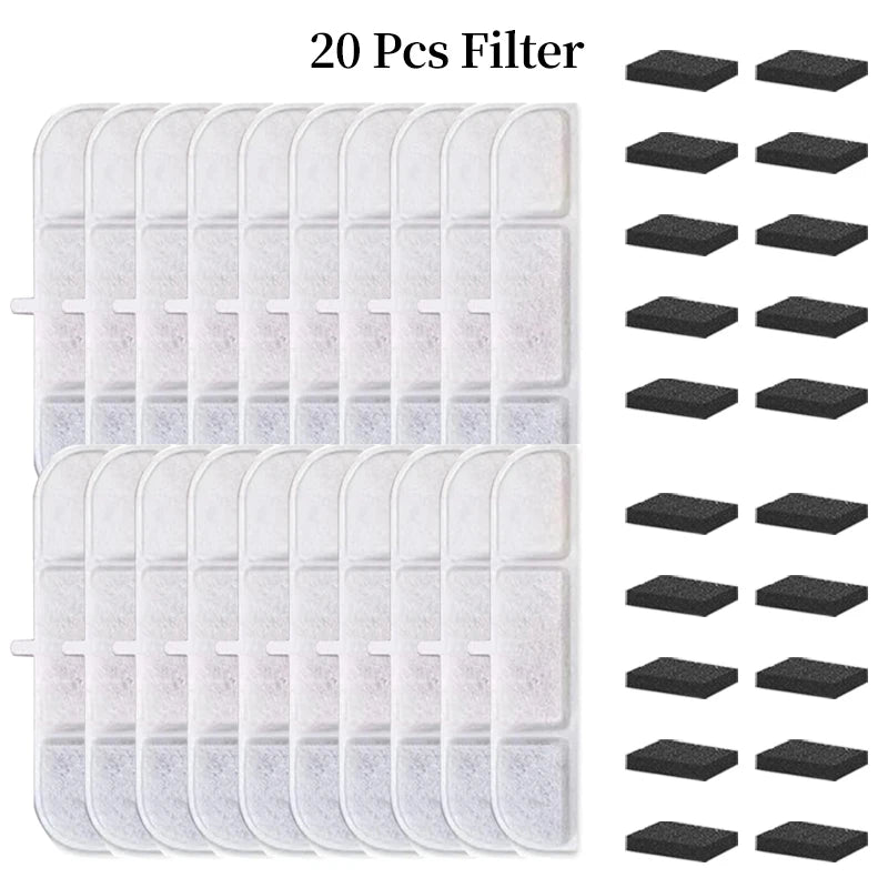Filtros para fuente de agua de mascotas – Pack de 6/12/16/20/24 unidades