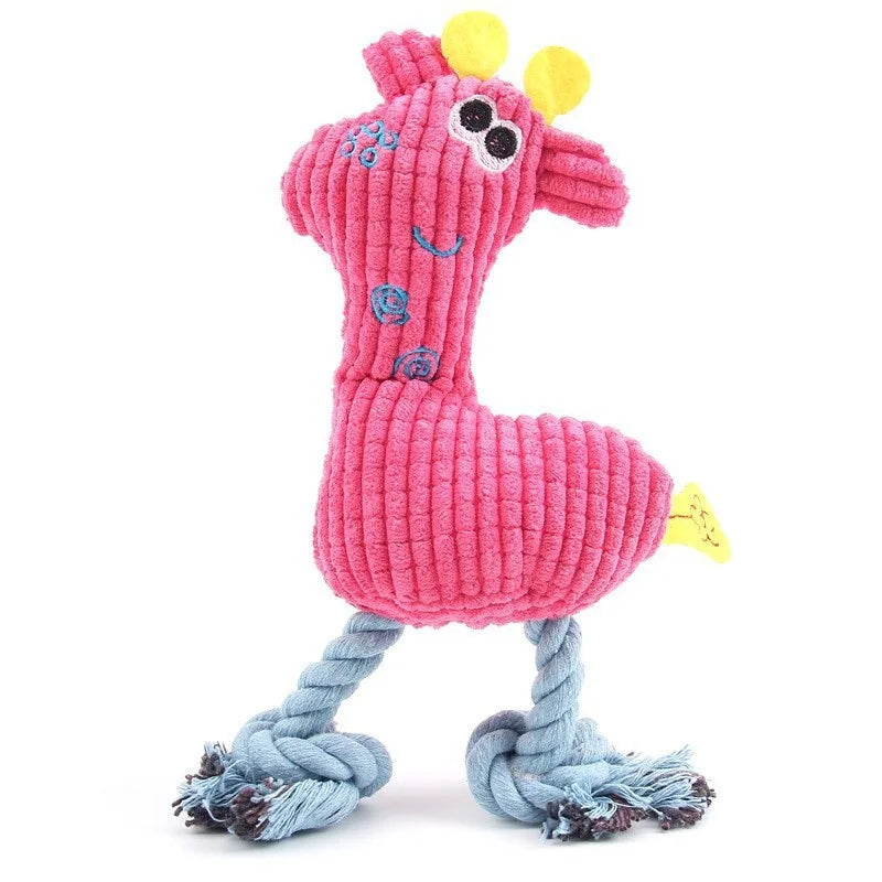 Juguete de peluche resistente con sonido para perros y cachorros