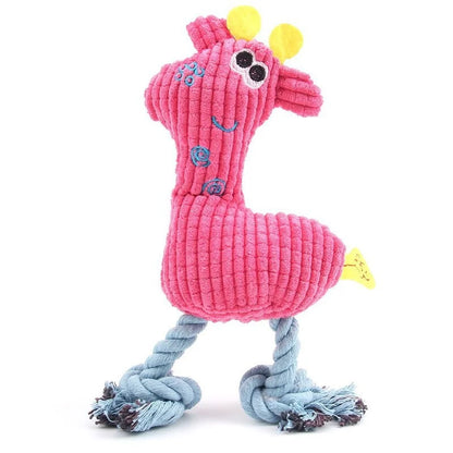 Juguete de peluche resistente con sonido para perros y cachorros