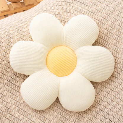 Cojín de flor de peluche suave para decorar el hogar
