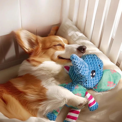 Juguete de peluche mordedor y resistente para perros