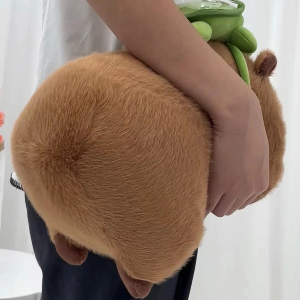 Peluche de capibara con mochila para sofá o regalo