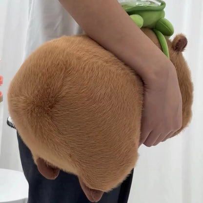 Peluche de capibara con mochila para sofá o regalo