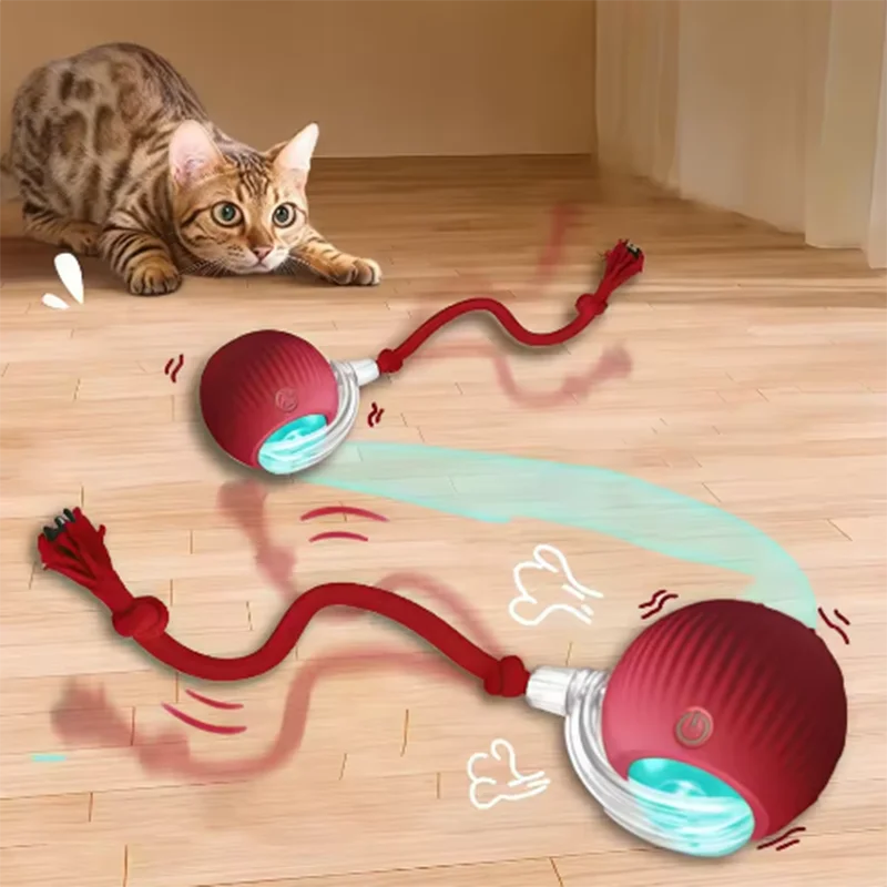 Pelota interactiva inteligente para gatos y perros