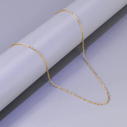L22 Hersteller Großhandel polierte Kreuzkette, Edelstahl Roségold Schmuck, 18k