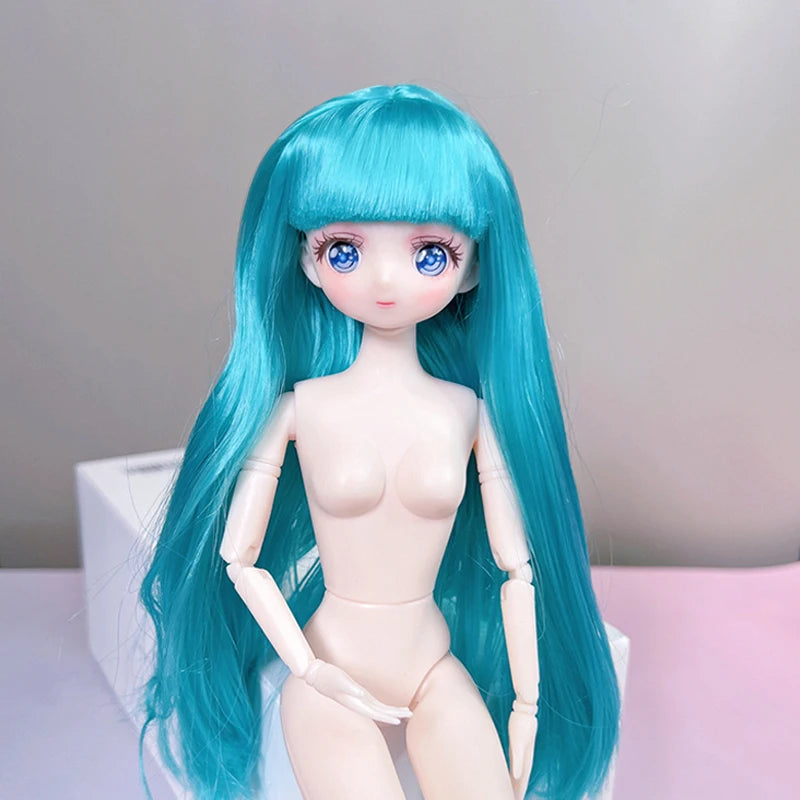 Muñeca estilo anime de 30 cm, escala 1/6, 11 articulaciones móviles, muñeca para vestir DIY,
