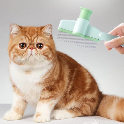 Cepillo masajeador para gatos y mascotas, elimina pelo y nudos