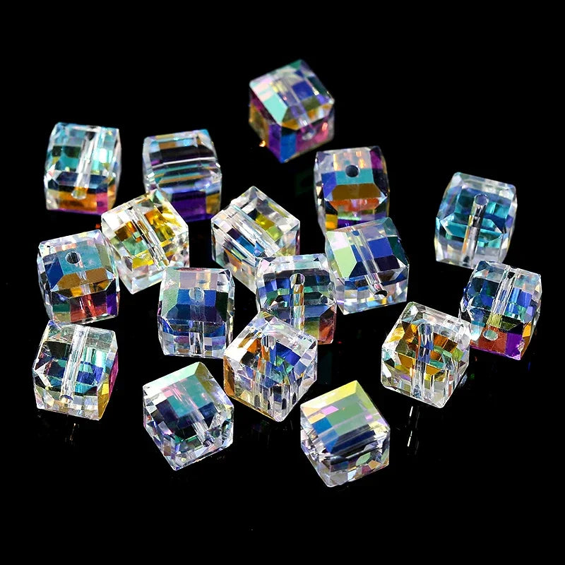 Cuentas de cristal AB para pulseras, pendientes y collares DIY