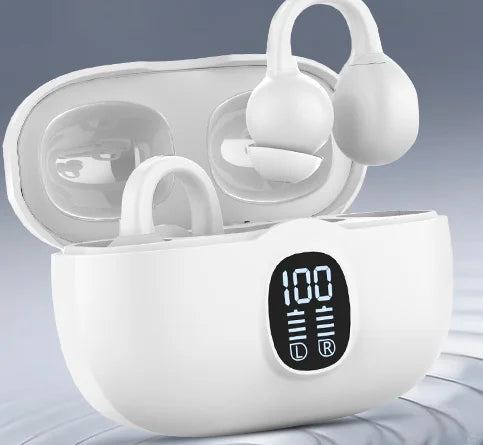 Auriculares inalámbricos K80 OWS con micrófono, graves y pantalla digital