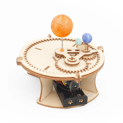 Puzzle educativo STEM del sistema solar en madera
