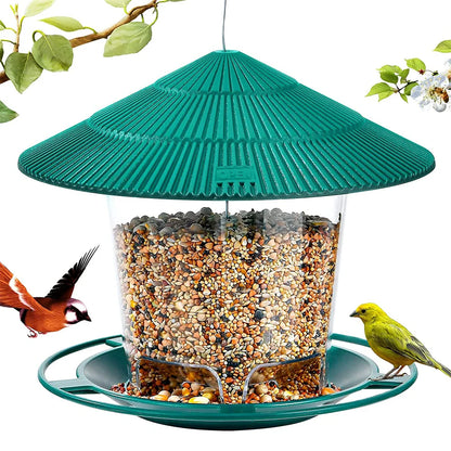 Comedero impermeable para pájaros de exterior