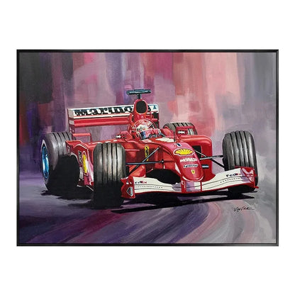 Póster decorativo de Ayrton Senna estilo graffiti racing