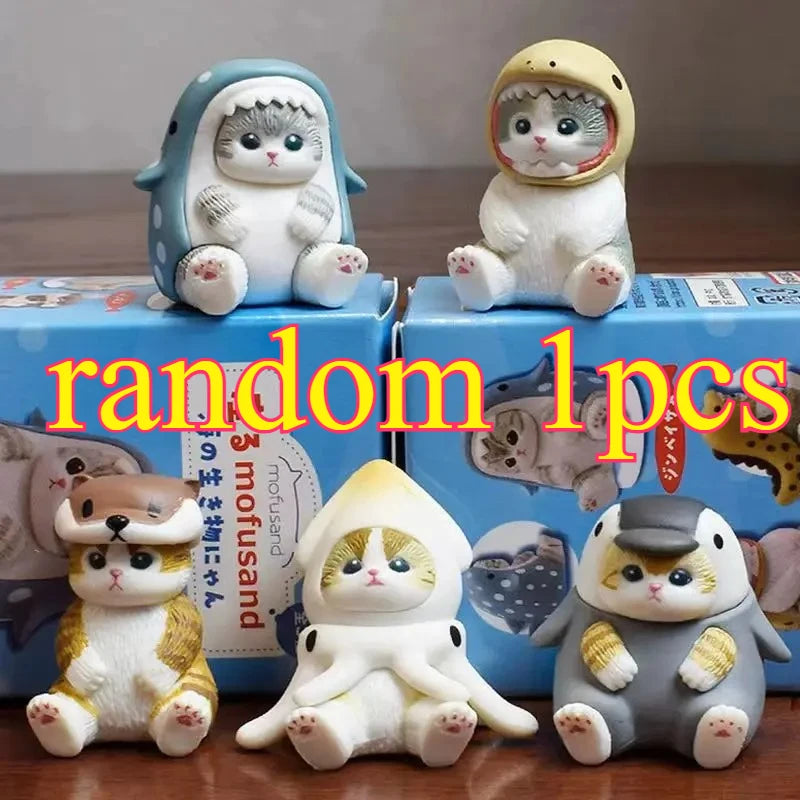 Caja sorpresa de gatitos kawaii – figuras decorativas coleccionables