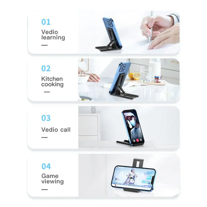 Soporte plegable portátil de escritorio para móvil y tablet