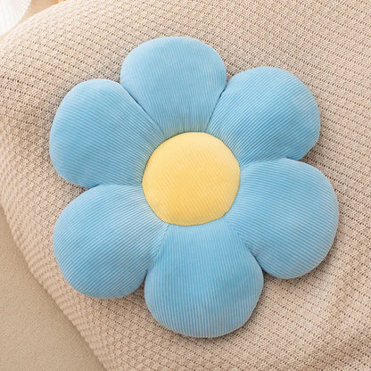 Cojín de flor de peluche suave para decorar el hogar