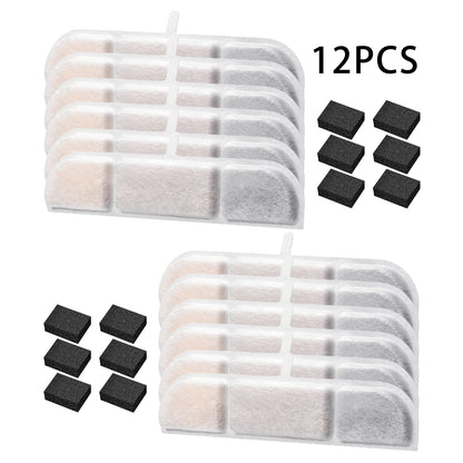 Filtros para fuente de agua de mascotas – Pack de 6/12/16/20/24 unidades