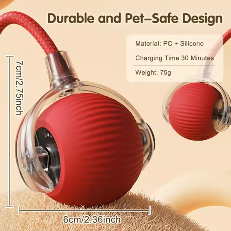 Pelota interactiva inteligente para gatos y perros
